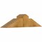 Ekena Millwork Portland Rough Sawn Timber Gable Bracket, Western Red Cedar, 36"W x 9"H x 4"D x 6"F, 6/12 Pitch GBW036X09X0406POR00RWR - alternate 2